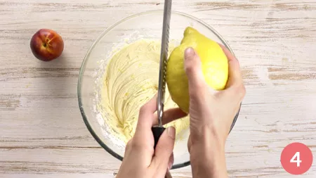 Schiacciata di pesche - Passaggio 4