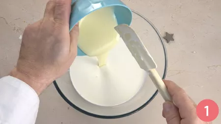 Semifreddo al pistacchio - Passaggio 1