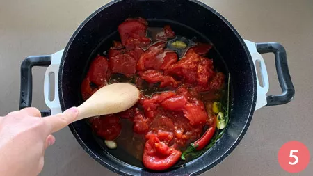 Seppie in umido - Passaggio 5