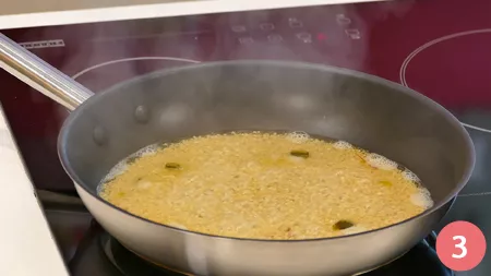 Sole del sud con riduzione di agrumi - Passaggio 3