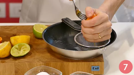 Sole del sud con riduzione di agrumi - Passaggio 7