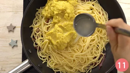 Spaghetti alla crema di ceci e speck - Passaggio 11