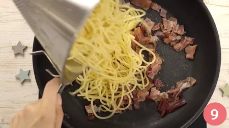 Spaghetti alla crema di ceci e speck - Passaggio 9
