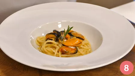 Spaghetto quadrato con cozze, pecorino e limone - Passaggio 8