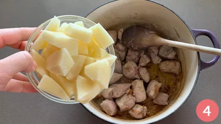 Spezzatino di maiale - Passaggio 4