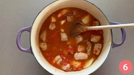 Spezzatino di maiale - Passaggio 6