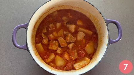 Spezzatino di maiale - Passaggio 7