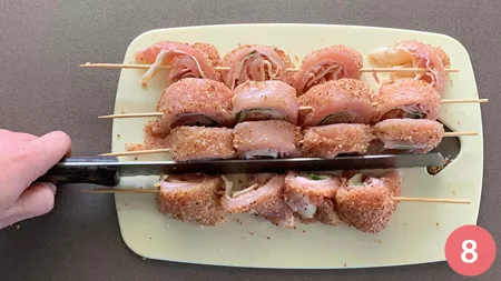 Spiedini di involtini di pollo - p8