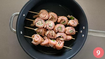 Spiedini di involtini di pollo - p9
