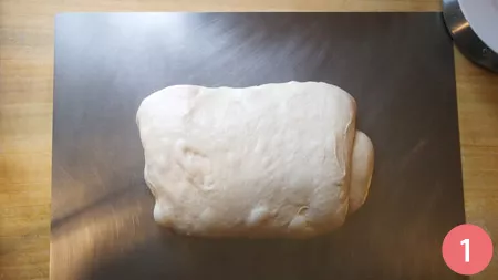 Staglio o formatura dei panetti - Step 1