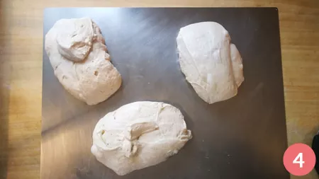 Staglio o formatura dei panetti - Step 4