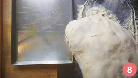 Stesura della pizza in teglia - pass 8