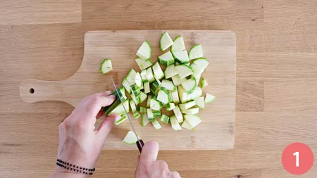 Straccetti di manzo, zucchine e pomodorini - P1