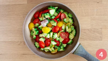 Straccetti di manzo, zucchine e pomodorini - P4