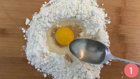 Struffoli salati - Passaggio 1