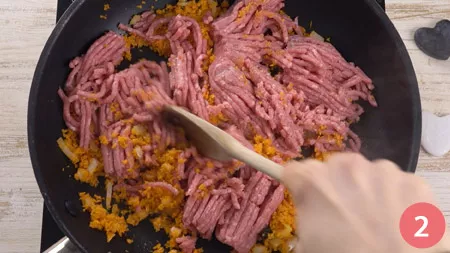 Tagliatelle al ragù campagnolo - Passaggio 2