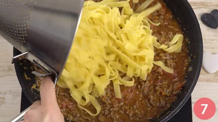 Tagliatelle al ragù campagnolo - Passaggio 7