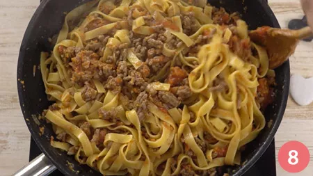 Tagliatelle al ragù campagnolo - Passaggio 8