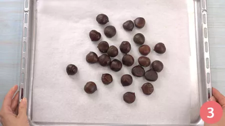 Tartufi di castagne - Passo 3