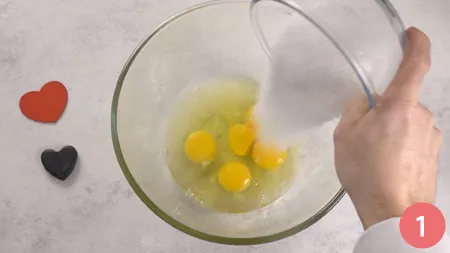 Torta a cuore - Passaggio 1