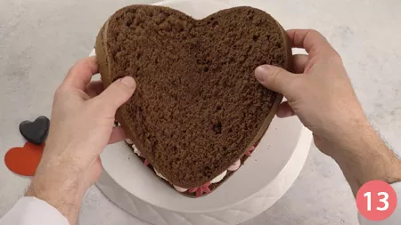 Torta a cuore - Passaggio 13