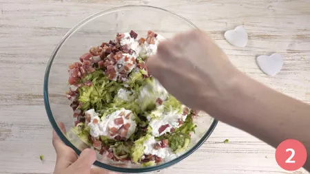 Torta a sole con zucchine e speck - Passaggio 2