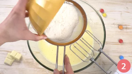 Torta al cioccolato bianco - Passo 2