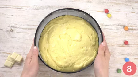 Torta al cioccolato bianco - Passo 8