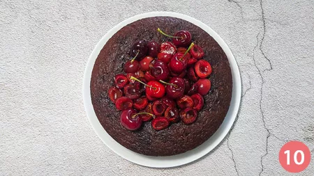 Torta al cioccolato e ciliegie - p10