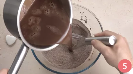 Torta al cioccolato senza uova - Passaggio 5