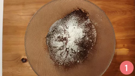 Torta al cocco e cacao senza uova - Step 1