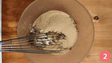 Torta al cocco e cacao senza uova - Step 2