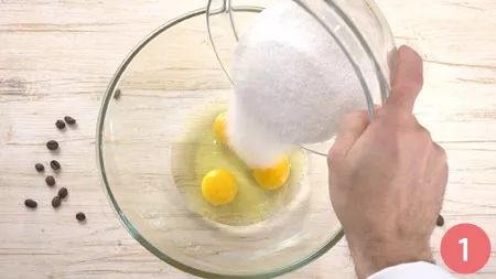 Torta al caffè - Passo 1