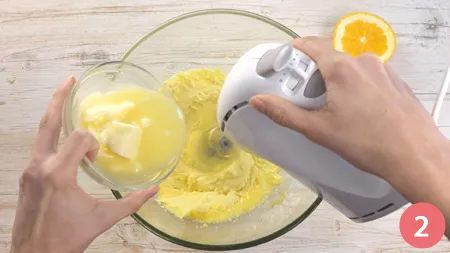 Torta all'arancia e cocco - Passaggio 2
