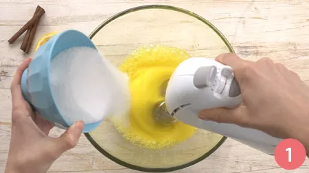 Torta all'arancia e cannella - Passo 1