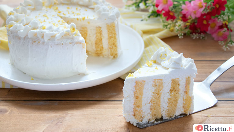 Torta arrotolata al limone