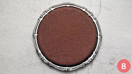 Torta al cacao con crema mousseline e lamponi - P 8