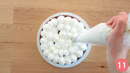 Torta cioccolato panna e fragole - P11