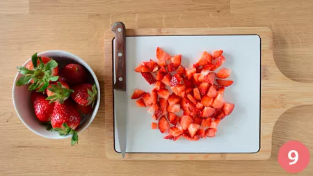Torta cioccolato panna e fragole - P9