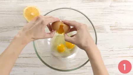 Torta con crema all'arancia - Passaggio 1