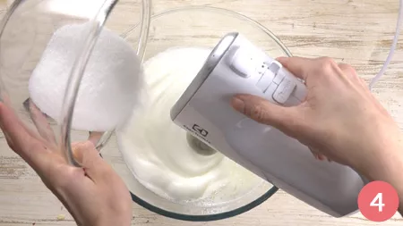 Torta con solo albumi al cioccolato - Passaggio 4