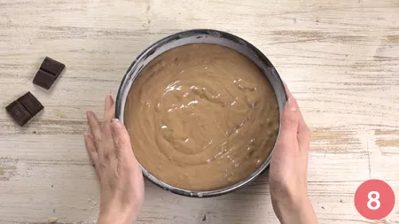 Torta con solo albumi al cioccolato - Passaggio 8