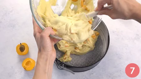 Torta di albicocche - Passaggio 7