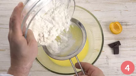 Torta di albicocche e cioccolato - Passaggio 4