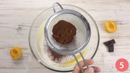 Torta di albicocche e cioccolato - Passaggio 5