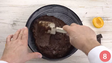 Torta di albicocche e cioccolato - Passaggio 8