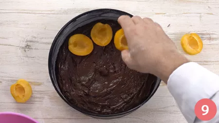 Torta di albicocche e cioccolato - Passaggio 9