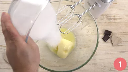 Torta di castagne e cioccolato - Passo 1