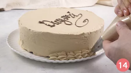 Torta di compleanno al caffè - Passaggio 14
