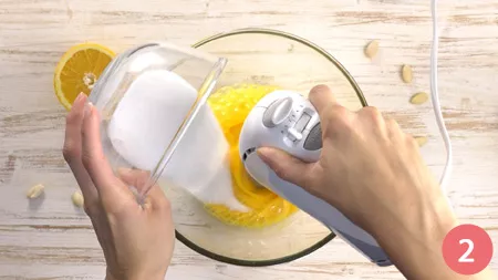 Torta di mandorle e arance - Passaggio 2